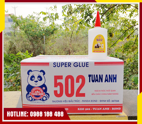 Keo 502 gấu trúc chuyên dùng sản xuất đồ gỗ